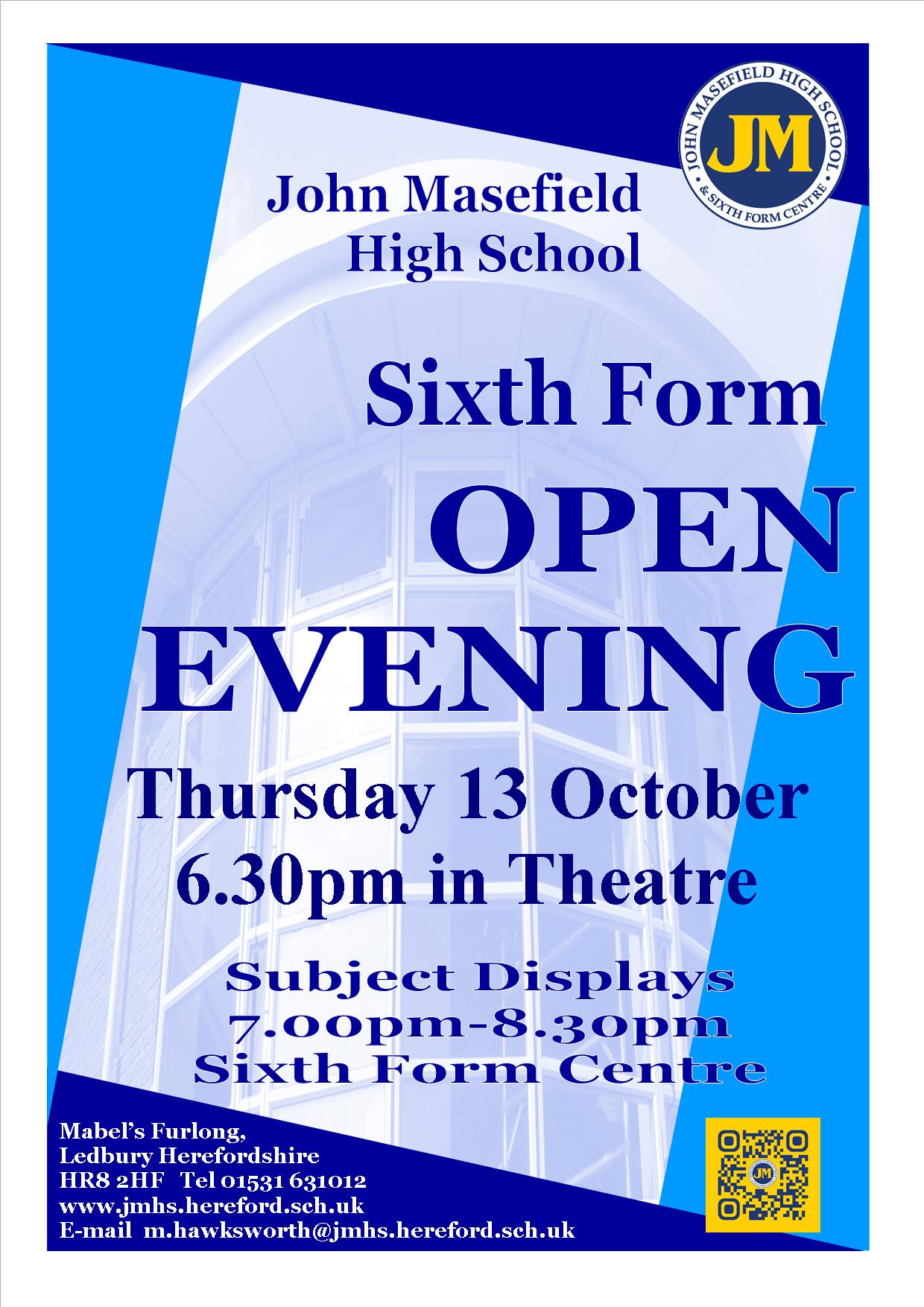 open-evening-poster