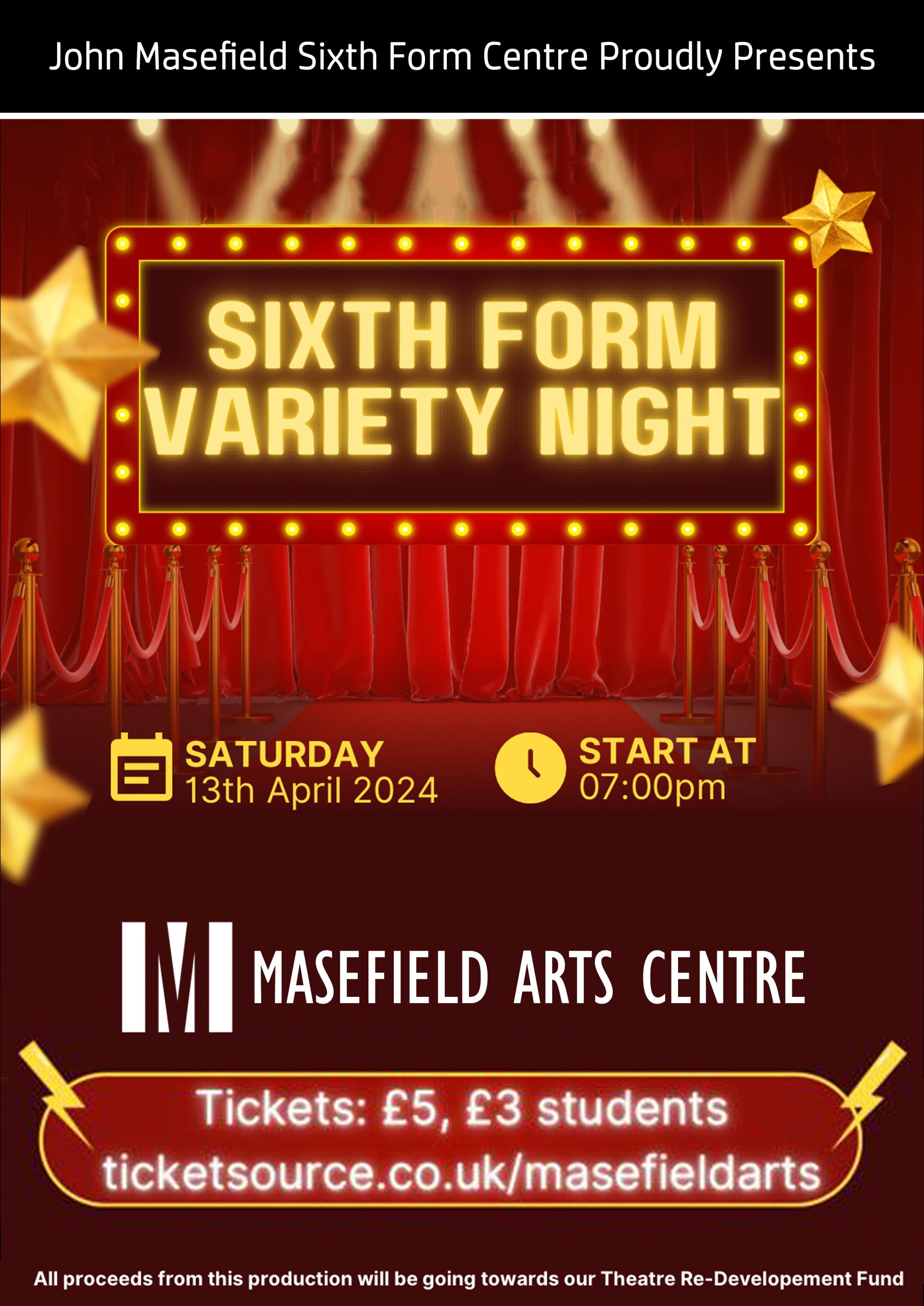 Sixth Form Variety Show - 13th April 2024!